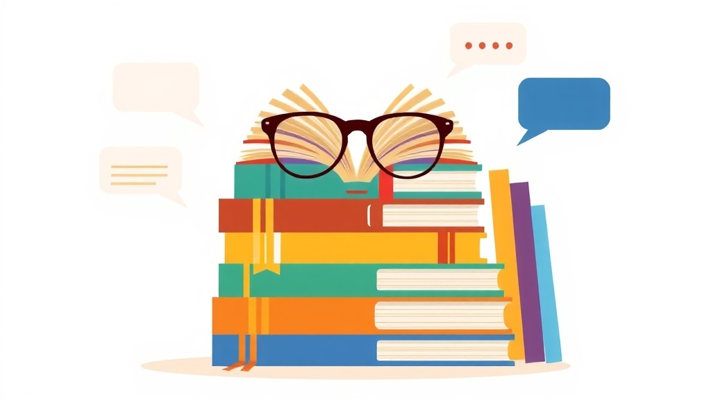 Online Book Clubs for Kids & Teens illustration